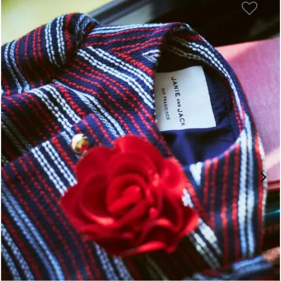 Janie and Jack Baby Girls Boucle Flower Jacket Holiday Size 12-18 Months - Picture 11 of 11